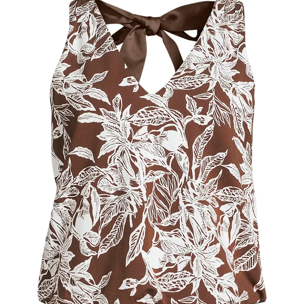 Women's Lightweight Jersey Blouson Vneck Tank