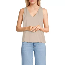 Women's Lightweight Jersey Blouson Vneck Tank