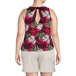 Women's Lightweight Jersey Blouson Vneck Tank