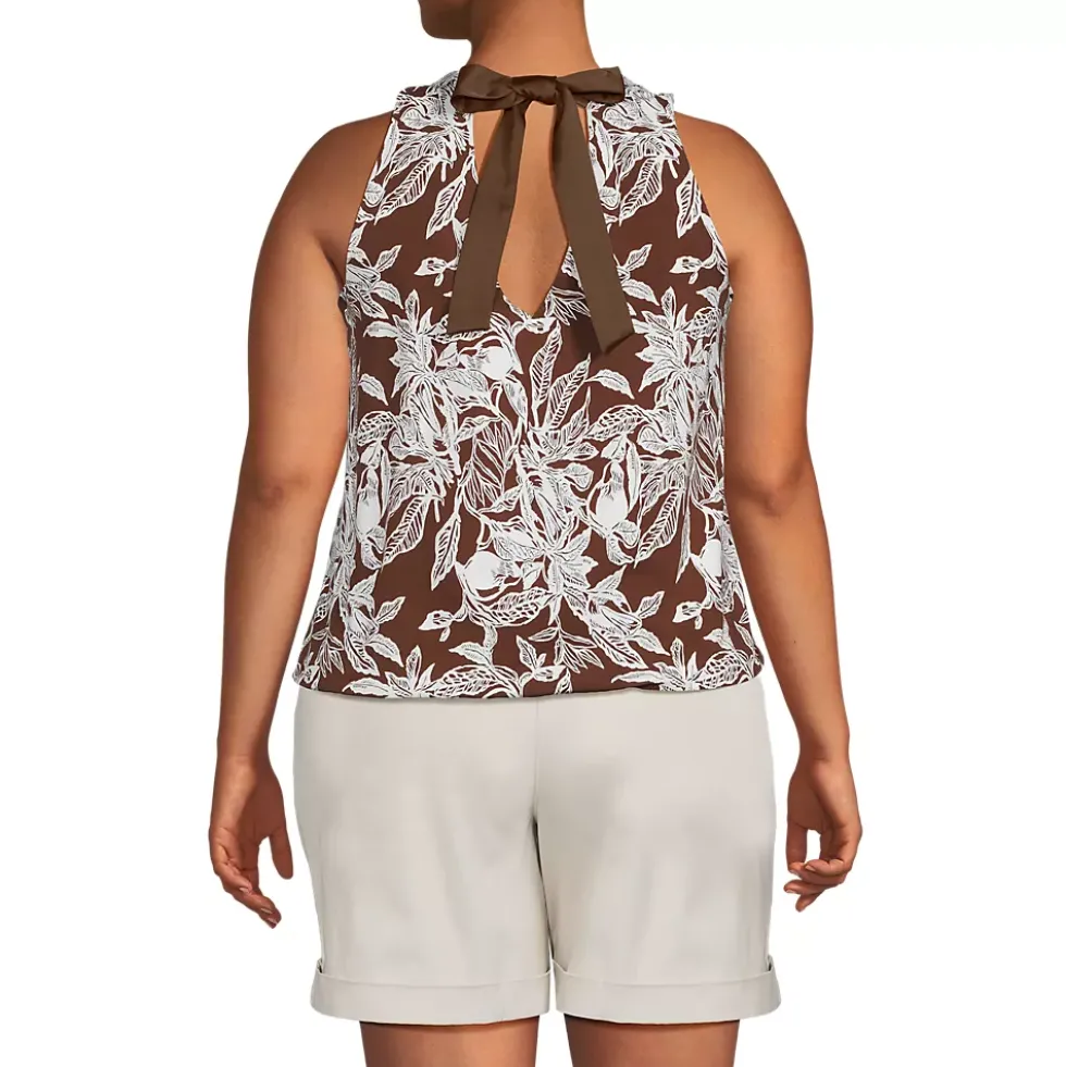 Women's Lightweight Jersey Blouson Vneck Tank