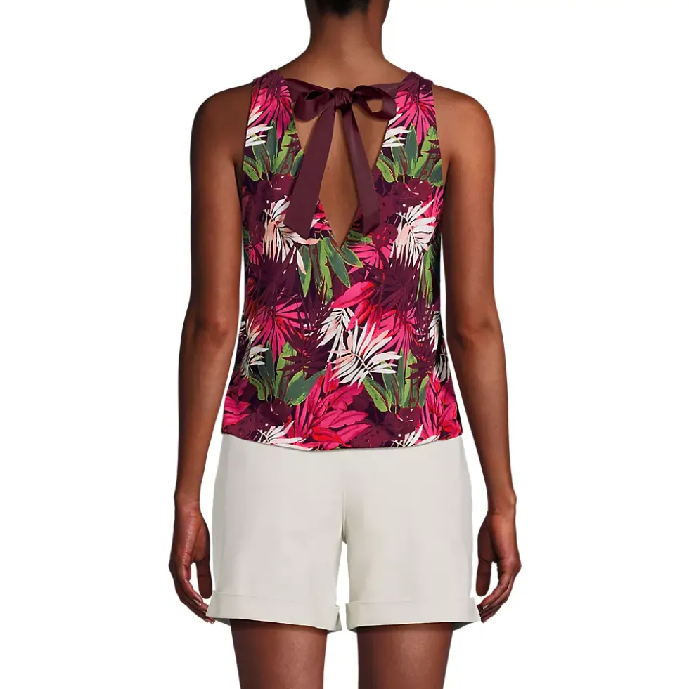 Women's Lightweight Jersey Blouson Vneck Tank