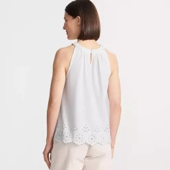 Women's Lightweight Jersey Eyelet Tank Top