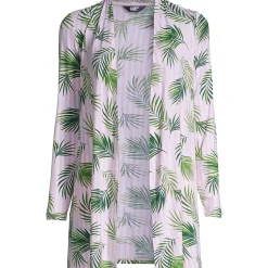 Women's Lightweight Jersey Knit Long Cardigan Print