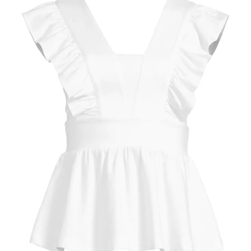 Women's Lightweight Jersey Ruffle Peplum Top