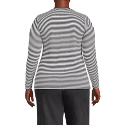 Women's Lightweight Jersey Skimming Long Sleeve Crew Neck T-shirt