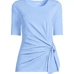 Women's Lightweight Jersey Tie Front Top