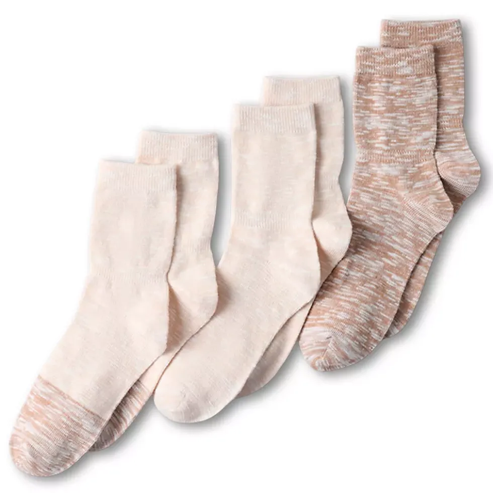Women's Lightweight Slub Midi Socks 3 Pack