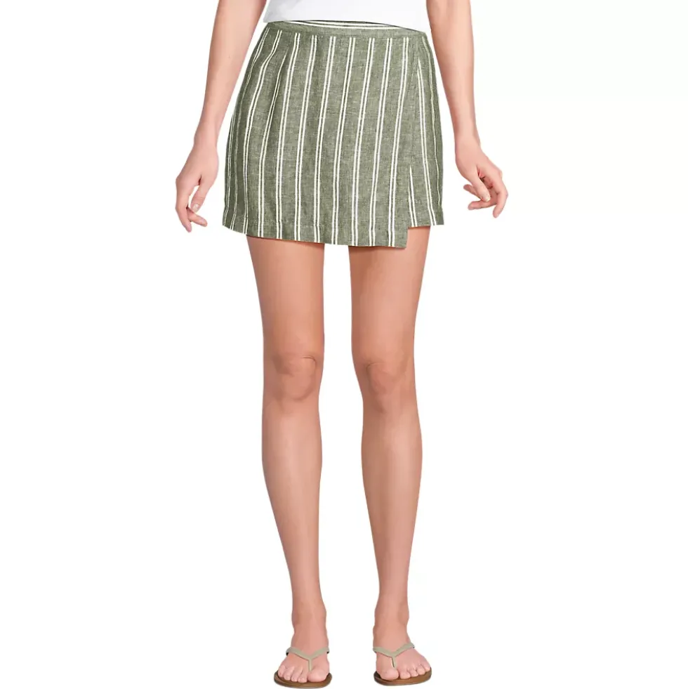 Women's Linen Above the Knee Skort