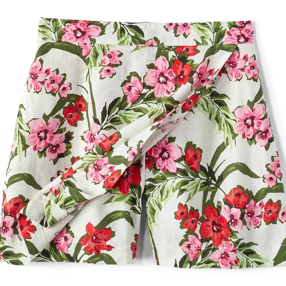 Women's Linen Above the Knee Skort