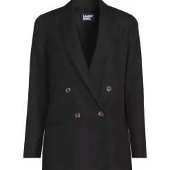 Women's Linen Double Breasted Blazer
