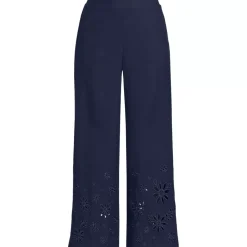 Women's Linen Embroidered Pants