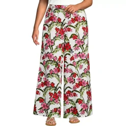 Women's Linen High Rise Palazzo Pants - Set Bottom
