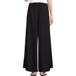 Women's Linen High Rise Palazzo Pants - Set Bottom