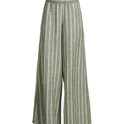 Women's Linen High Rise Palazzo Pants - Set Bottom