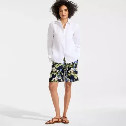 Women's Linen High Rise Pull On 7