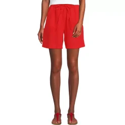 Women's Linen High Rise Pull On 7