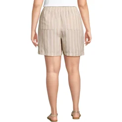 Women's Linen High Rise Pull On 7