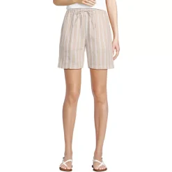 Women's Linen High Rise Pull On 7