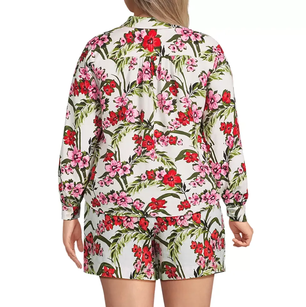 Women's Linen Long Sleeve Feminine Shirt