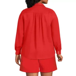 Women's Linen Long Sleeve Feminine Shirt