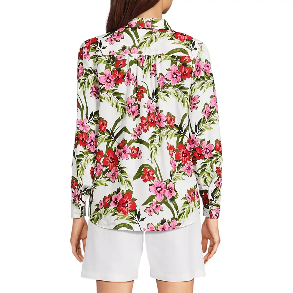 Women's Linen Long Sleeve Feminine Shirt