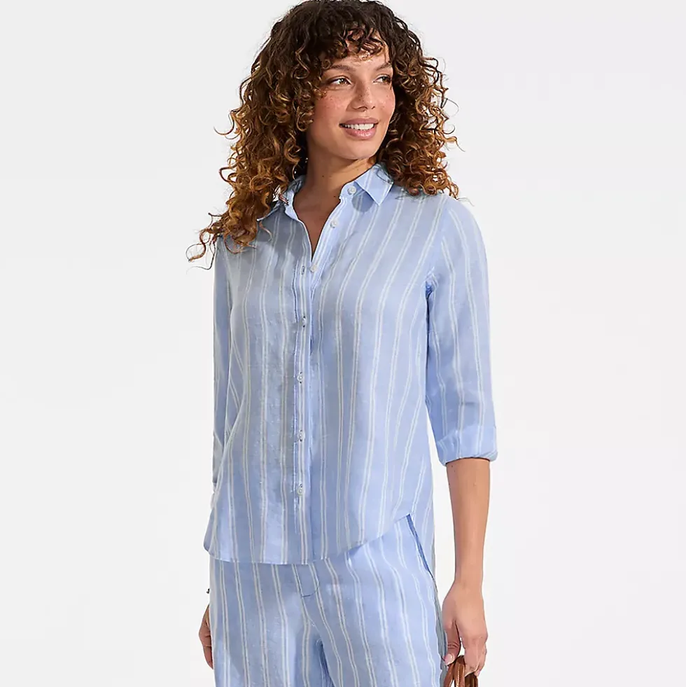 Women's Linen Long Sleeve Feminine Shirt