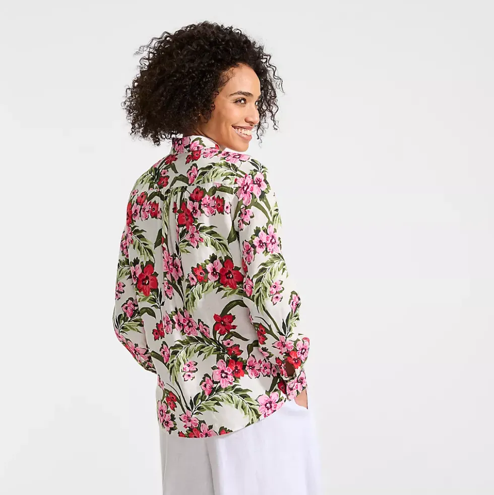 Women's Linen Long Sleeve Feminine Shirt