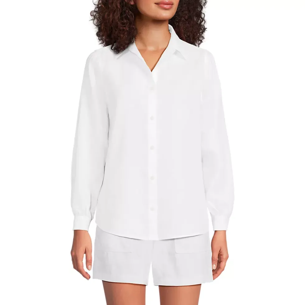 Women's Linen Long Sleeve Feminine Shirt