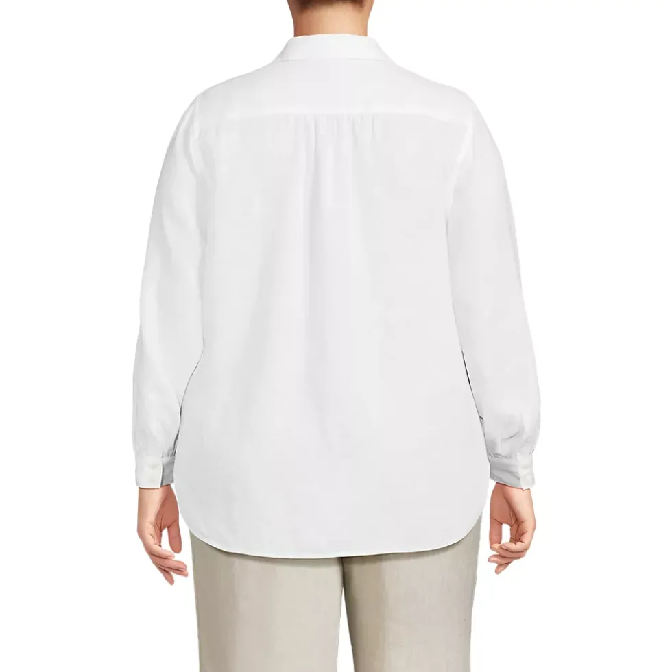 Women's Linen Long Sleeve Feminine Shirt