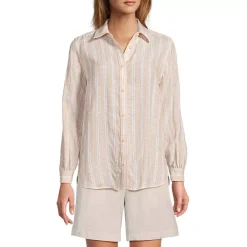 Women's Linen Long Sleeve Feminine Shirt
