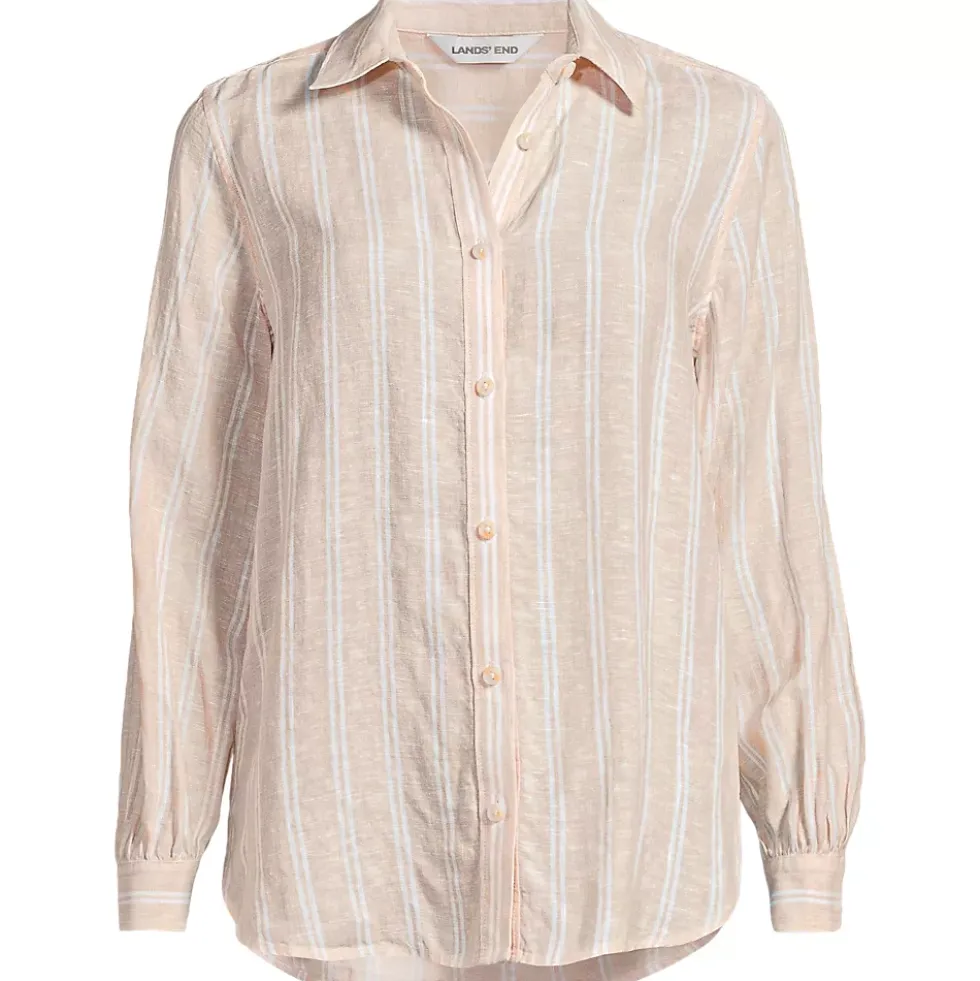 Women's Linen Long Sleeve Feminine Shirt