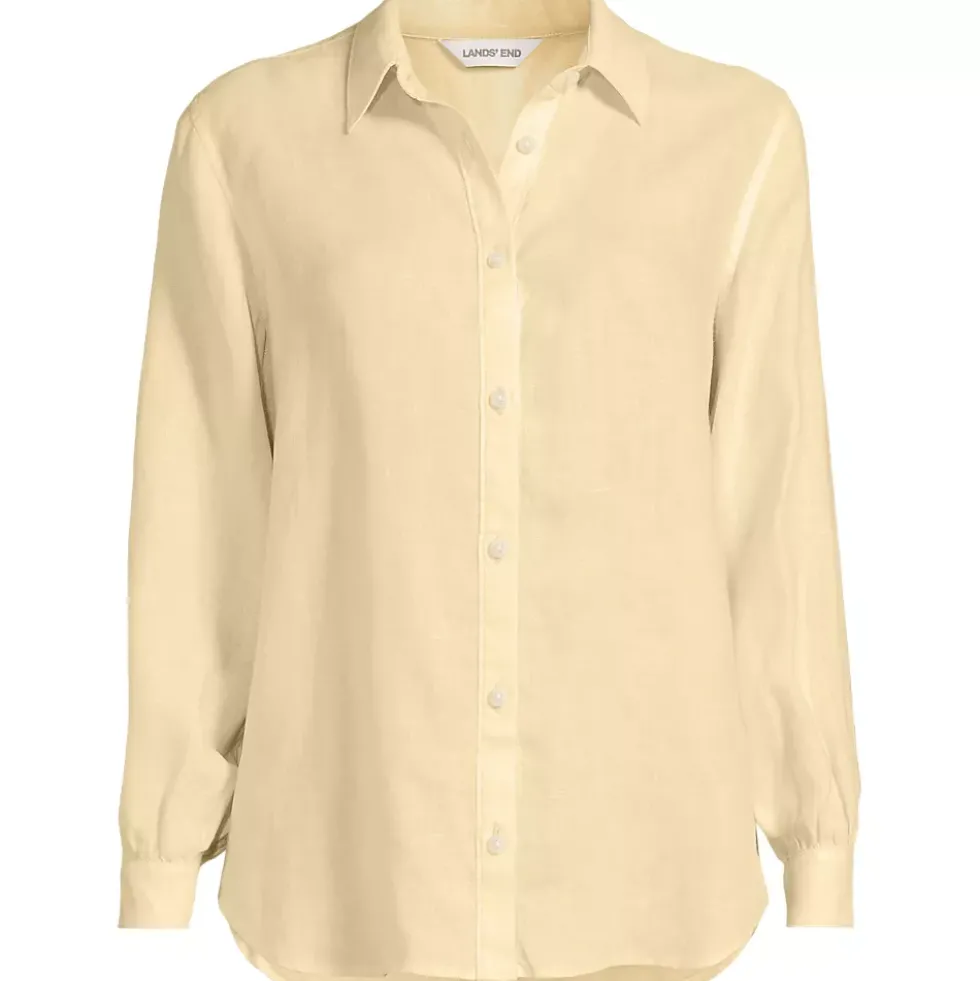 Women's Linen Long Sleeve Feminine Shirt