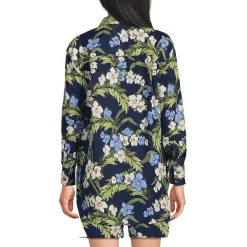 Women's Linen Oversized Button Front Shirt