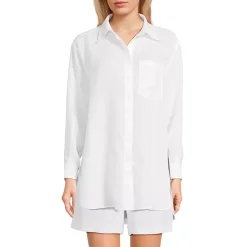 Women's Linen Oversized Button Front Shirt