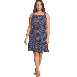 Women's Linen Shift Above the Knee Dress
