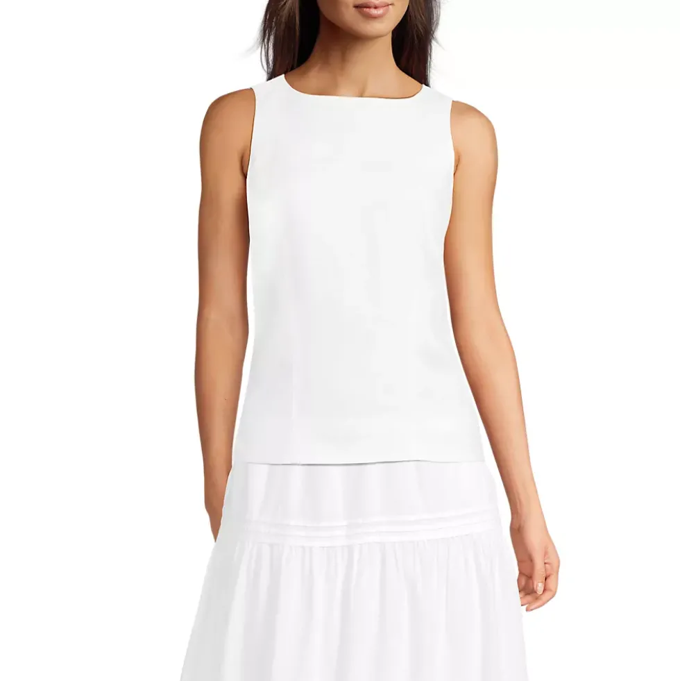 Women's Linen Sleeveless Peplum Top