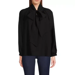 Women's Long Sleeve Bow Blouse