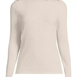 Women's Long Sleeve Coastal Rib Boatneck Top