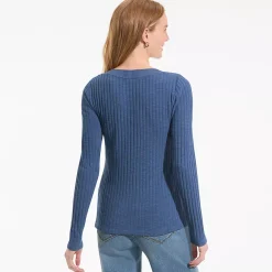 Women's Long Sleeve Coastal Rib Boatneck Top