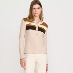 Women's Long Sleeve Cozy Rib Henley Top