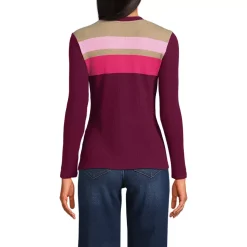 Women's Long Sleeve Cozy Rib Henley Top