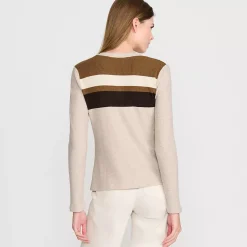 Women's Long Sleeve Cozy Rib Henley Top