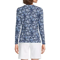 Women's Long Sleeve Crewneck Garden Tee - Sunshade UPF 50 Quick Dry