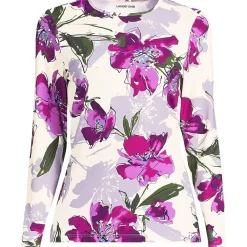 Women's Long Sleeve Crewneck Garden Tee - Sunshade UPF 50 Quick Dry