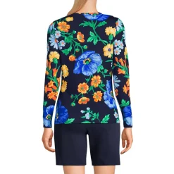 Women's Long Sleeve Crewneck Garden Tee - Sunshade UPF 50 Quick Dry