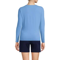Women's Long Sleeve Crewneck Garden Tee - Sunshade UPF 50 Quick Dry