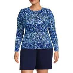 Women's Long Sleeve Crewneck Garden Tee - Sunshade UPF 50 Quick Dry