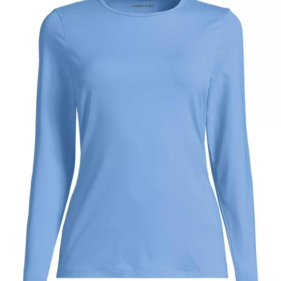Women's Long Sleeve Crewneck Garden Tee - Sunshade UPF 50 Quick Dry