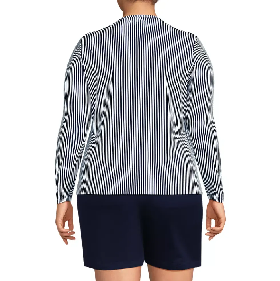 Women's Long Sleeve Crewneck Garden Tee - Sunshade UPF 50 Quick Dry