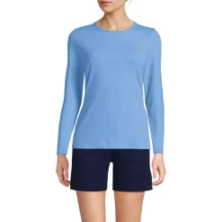 Women's Long Sleeve Crewneck Garden Tee - Sunshade UPF 50 Quick Dry